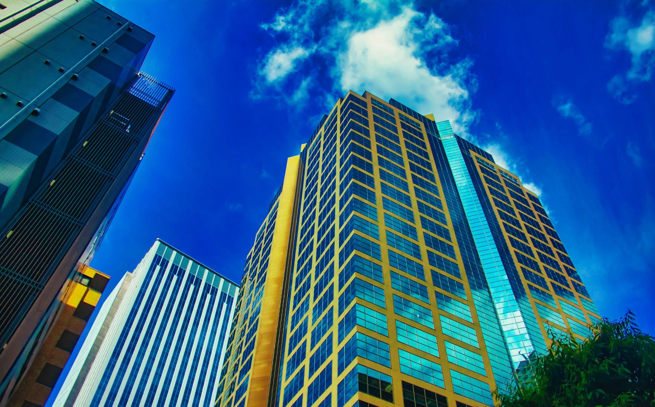 Modern residential building exterior representing a real estate development